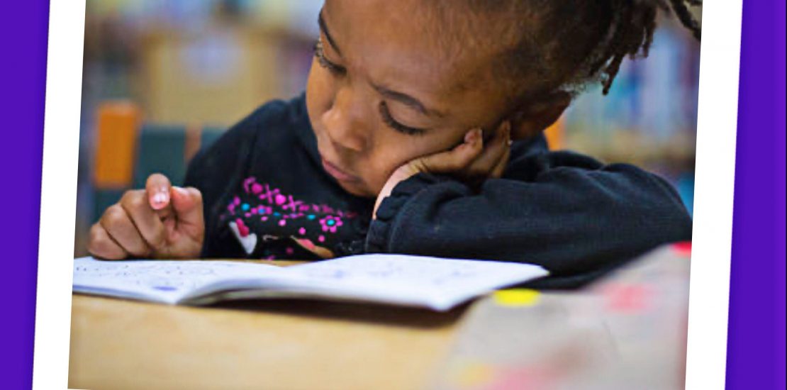 Image of a child reading, and the word "Hyperlexia" at the bottom of the image
